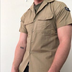 Vintage Air Force uniform top fits L